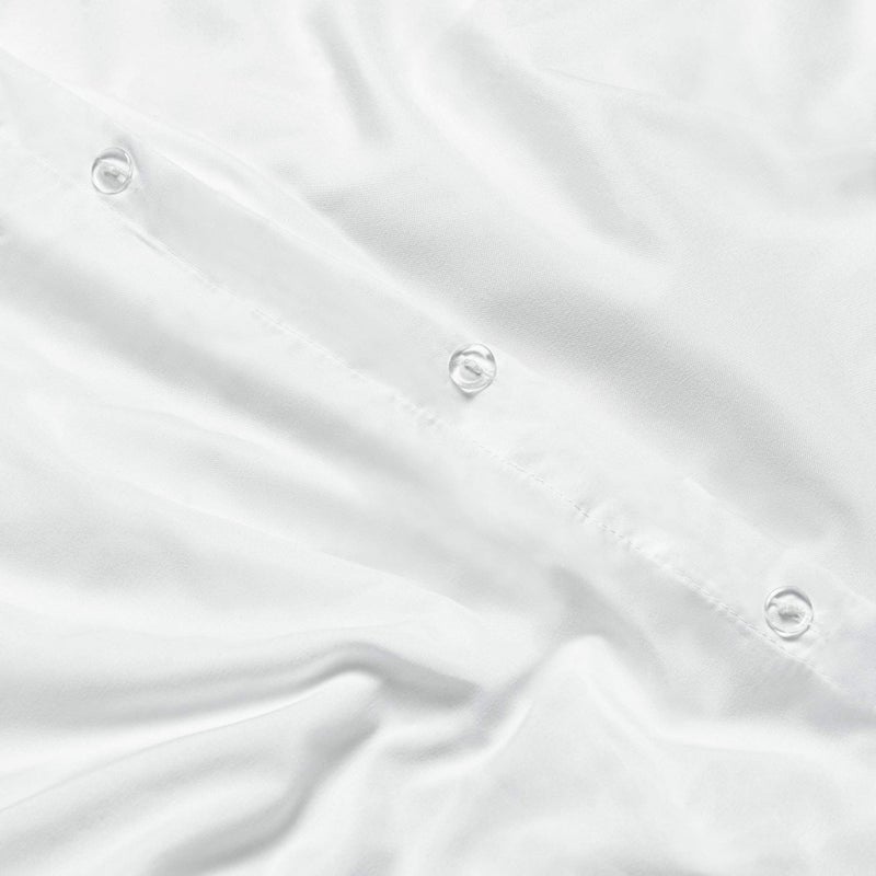 Nestl 7-Piece Queen Duvet Cover and Bed Sheet Set - Includes Duvet Cover, Flat Sheet, Fitted Sheets, 2 Pillowcases and 2 Pillow Shams - Complete Luxury Soft Microfiber Bedding Set, White - Image 3